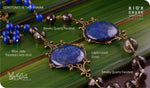 Load image into Gallery viewer, bhavaa Premium Gemstone Jewelry- Necklace. Serene Indulgence Collection, Mark-1 | Gemstones: Lapis Lazuli, Blue Jade Faceted, Smoky Quartz Faceted
