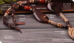 Load image into Gallery viewer, bhavaa Premium Gemstone Jewelry- Necklace. Rustic Elegance Collection, Mark-1 | Gemstones: Brown Picture Jasper, Brown Agate Faceted, Banded Agate, Brown Picture Jasper, Brown Bronzite, Carnelian, Agate, Orange Crab Fire Crackle Agate
